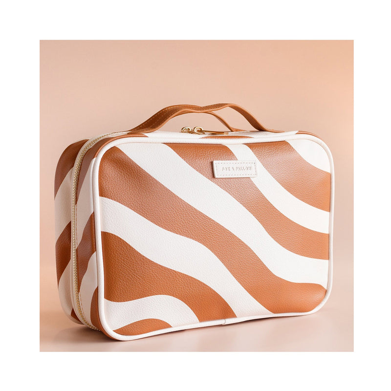 Cosmetic Bag - Rust Swirl