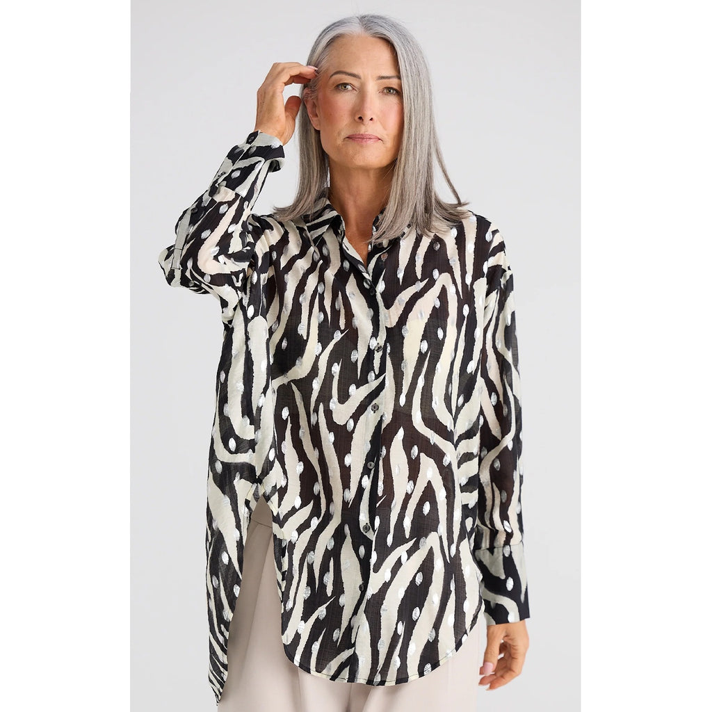 Top Homestead Shirt - Zebra Print