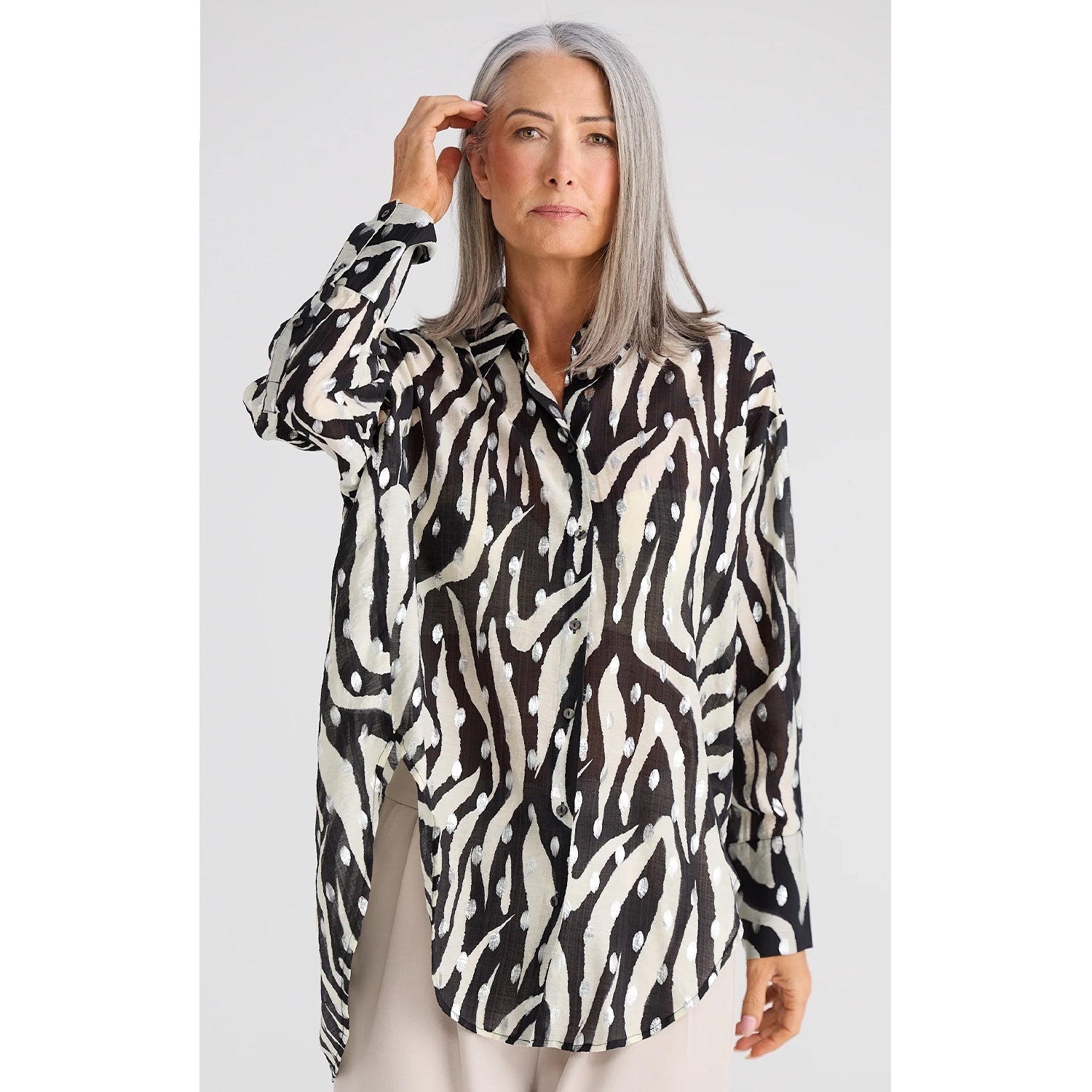 Top Homestead Shirt - Zebra Print