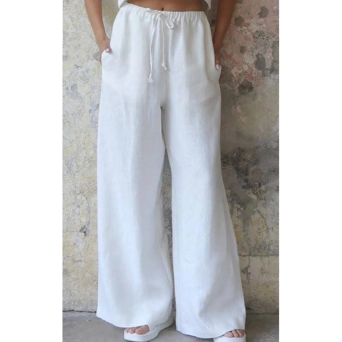 Pant Tara Linen - White