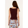Top Moda Reversible Knit Tank - Chocolate