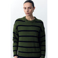 Knit Lauren Stripe - Forest & Black