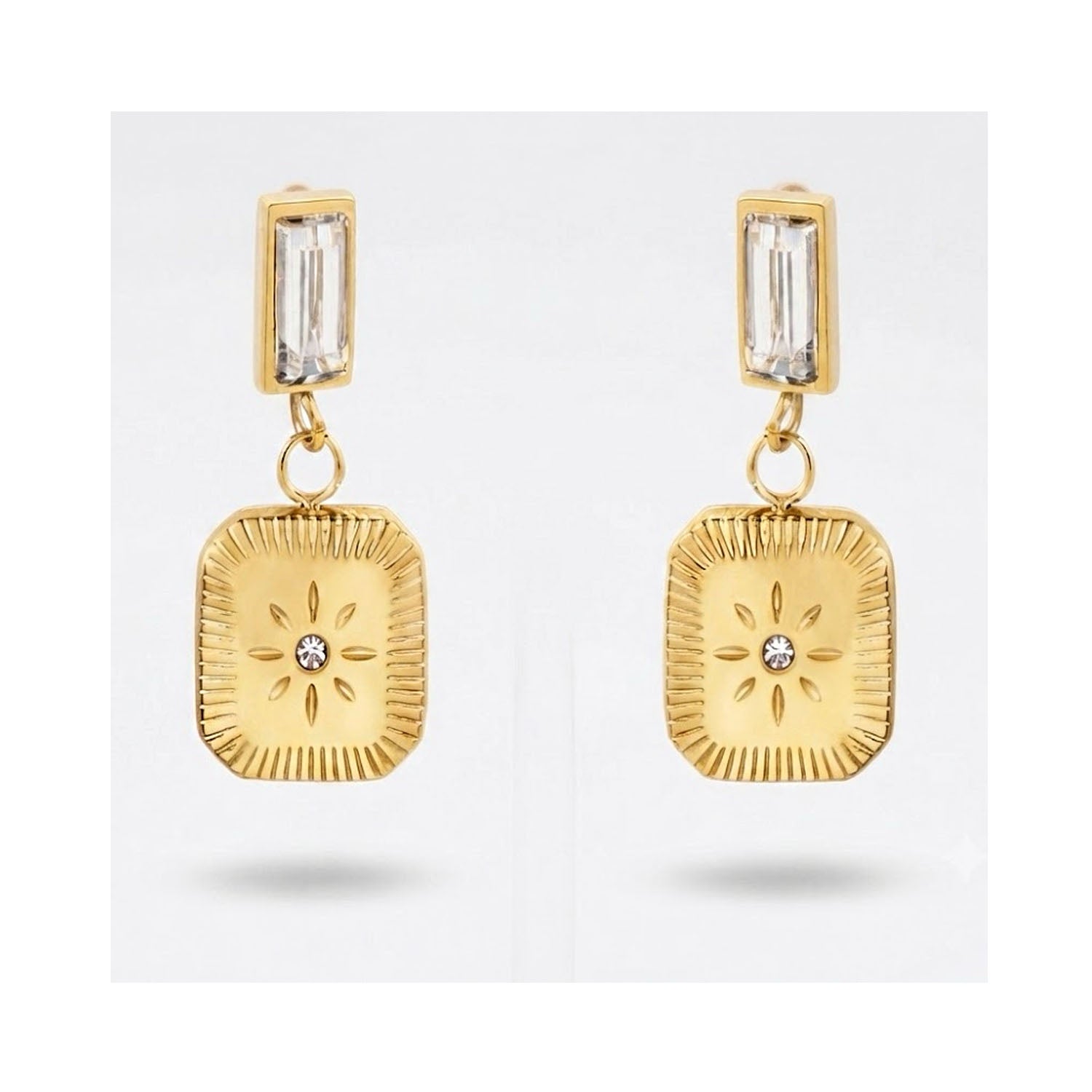 Earring Drop Gold - Dahlia