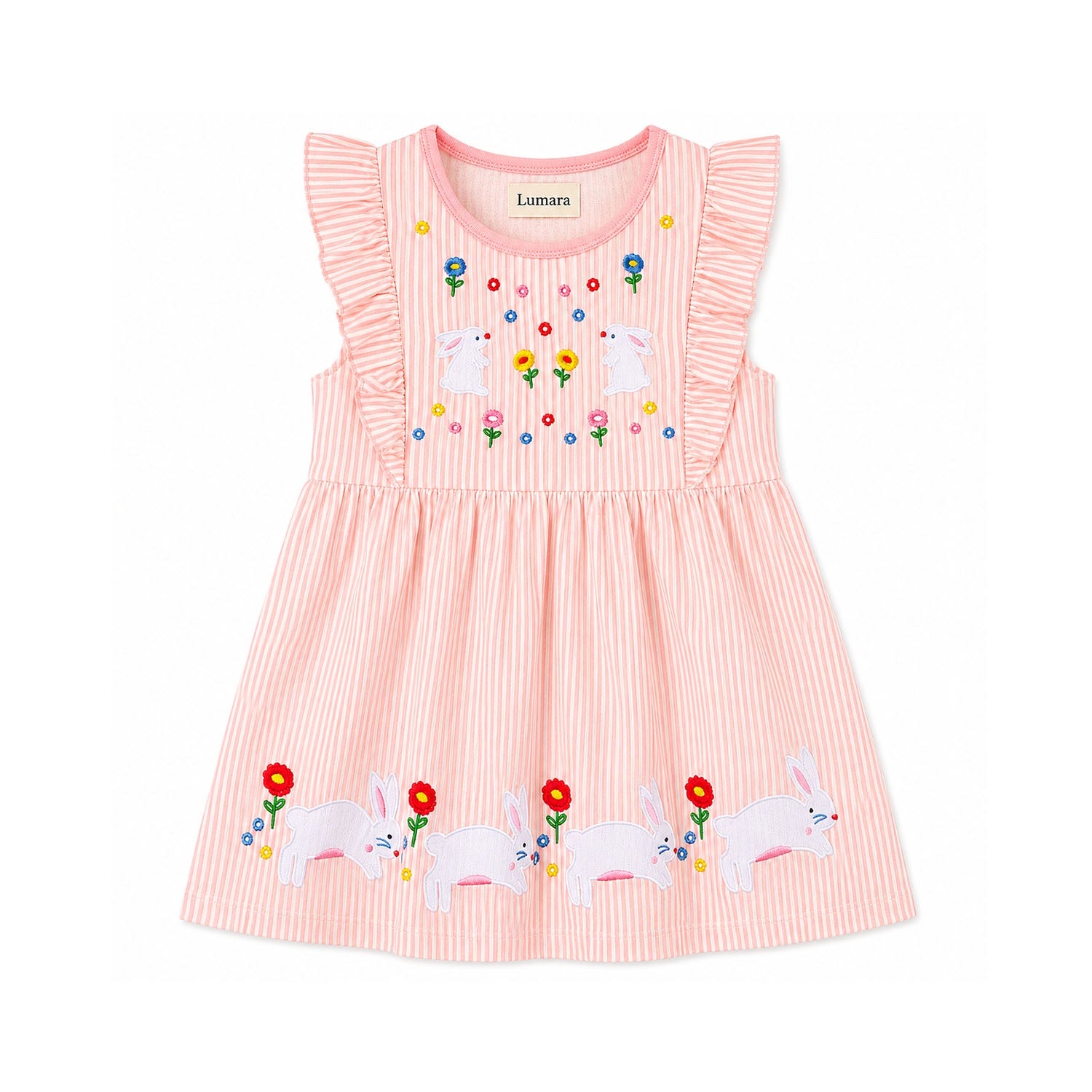 Dress Bunnies Pink Stripe