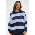 Knit Driftwood - Navy & Pale Blue