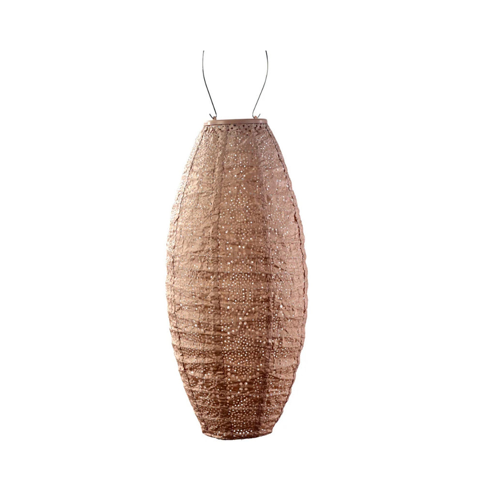 Lantern Solar Long Oval 20 - Bazaar - Pink