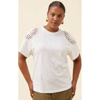 Tshirt Eva Crochet - White