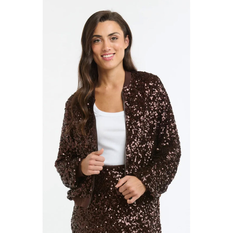 Jacket Starlet Sequin - Coffee