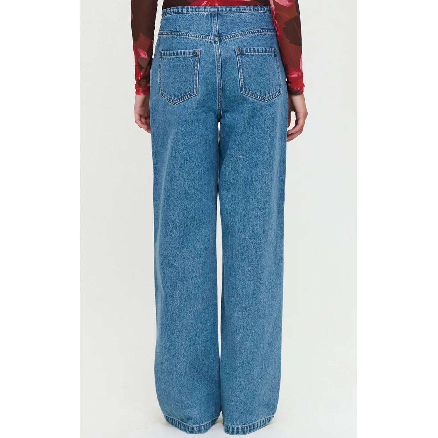 Jeans - Geneva Mid Rise Mid Blue
