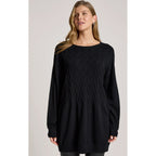 Top Samira Relaxed Knit ONE SIZE - Black