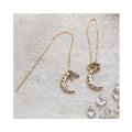 Earrings Lunar Lure Threader Tourmaline