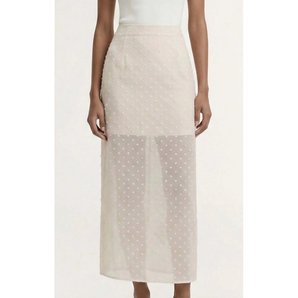 Skirt Midi Etoile - Cream Spot