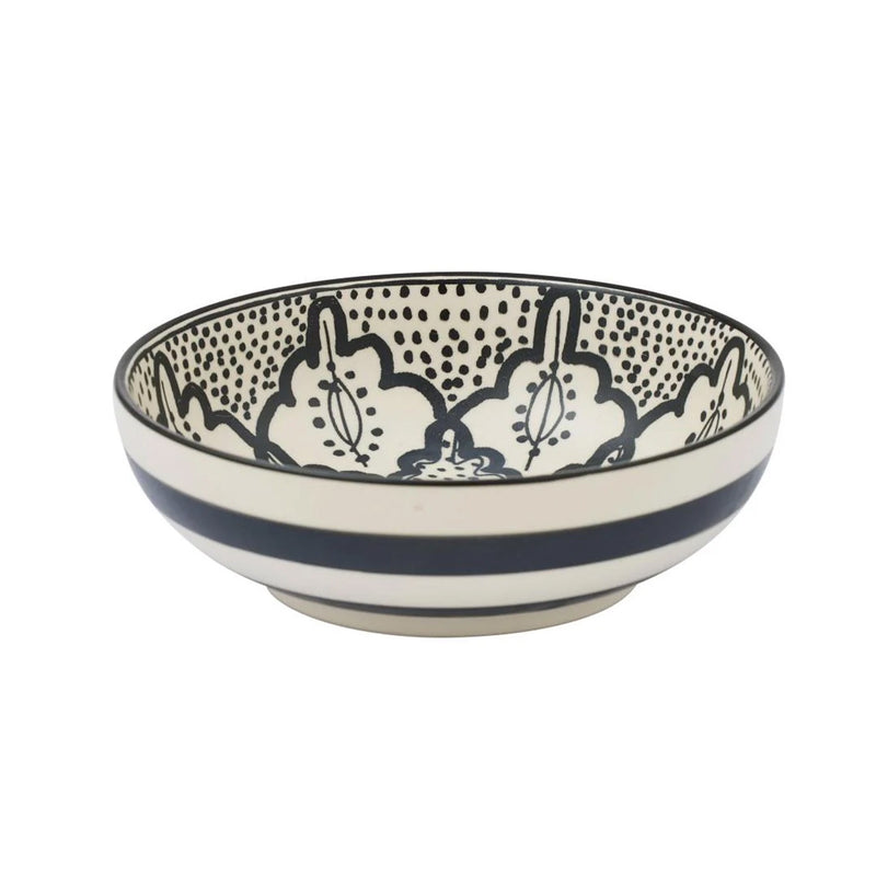Bowl Ceramic Aleah  14cm - Black & White
