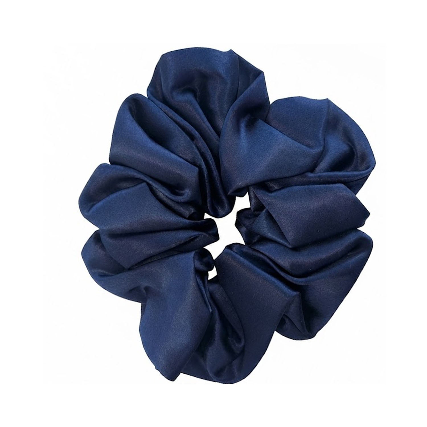 Silk Scrunchie - Navy
