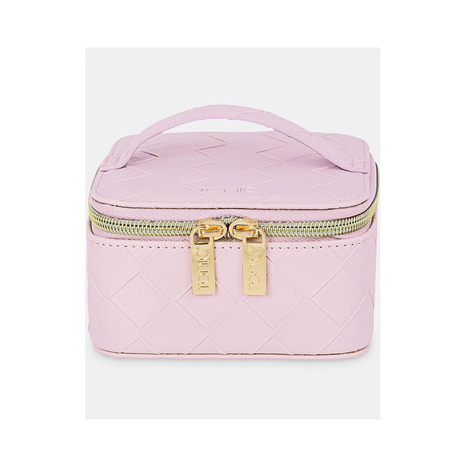Jewellery Cube Woven Peony Pink
