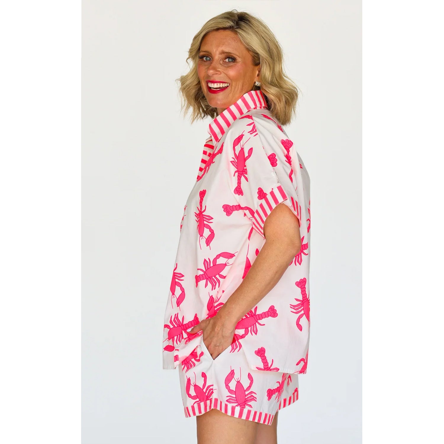 Shirt & Short Twin Set - Lobster