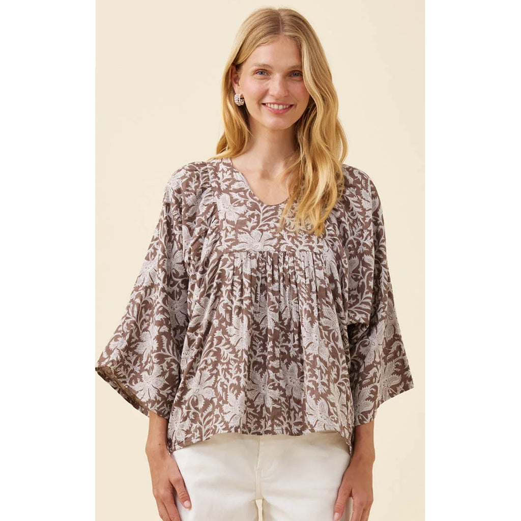 Top Wilma Blouse - Taupe