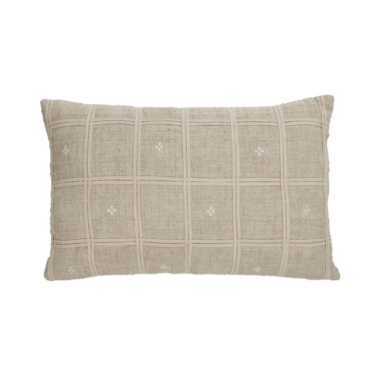 Cushion Clem Check - Natural