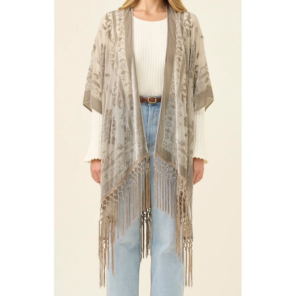 Cape Navi Velvet - Stone