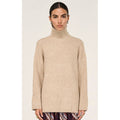 Jumper - Sabine Roll Neck Natural Marle