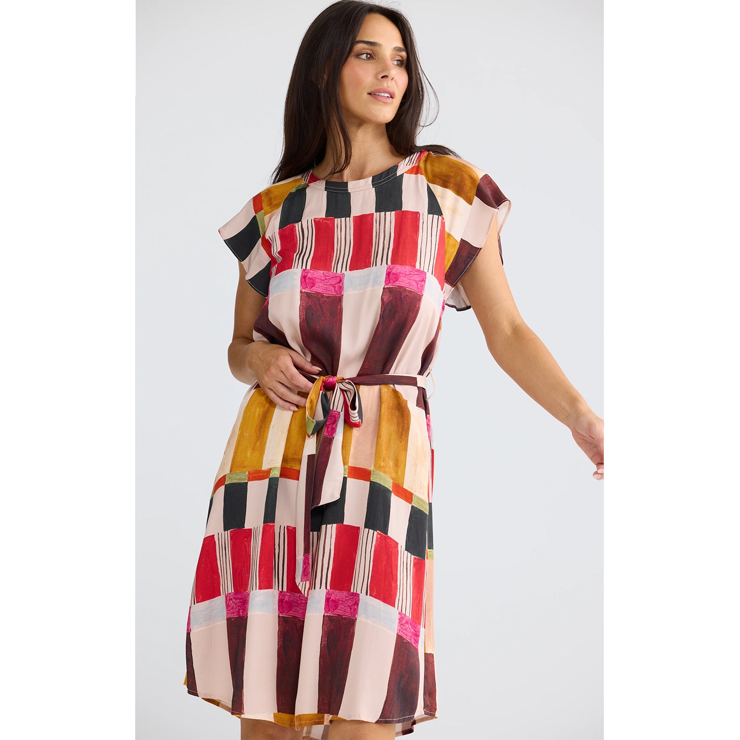 Dress Boulevard Short - Painterly Geo