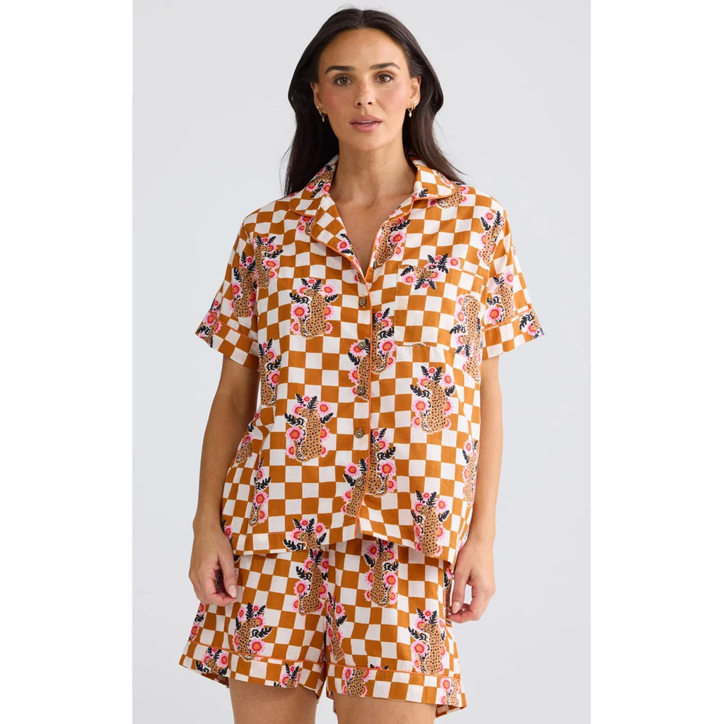 Pyjama Set Namaste - Tiger Check