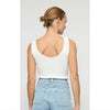Top Moda Reversible Knit Tank - White