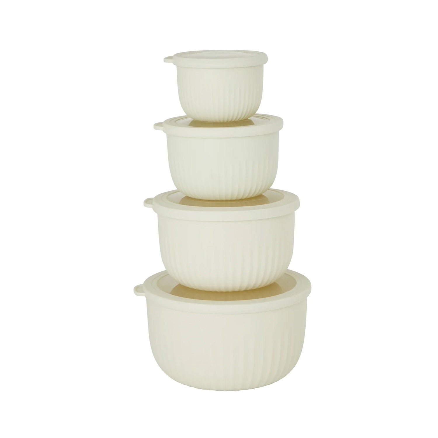 Bowl Set - Stack & Store Deep Set of 4 -  Cream