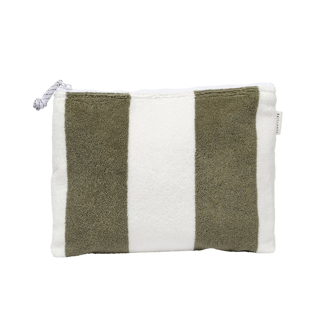 Pouch Terry Beach The Vacay Olive Stripe