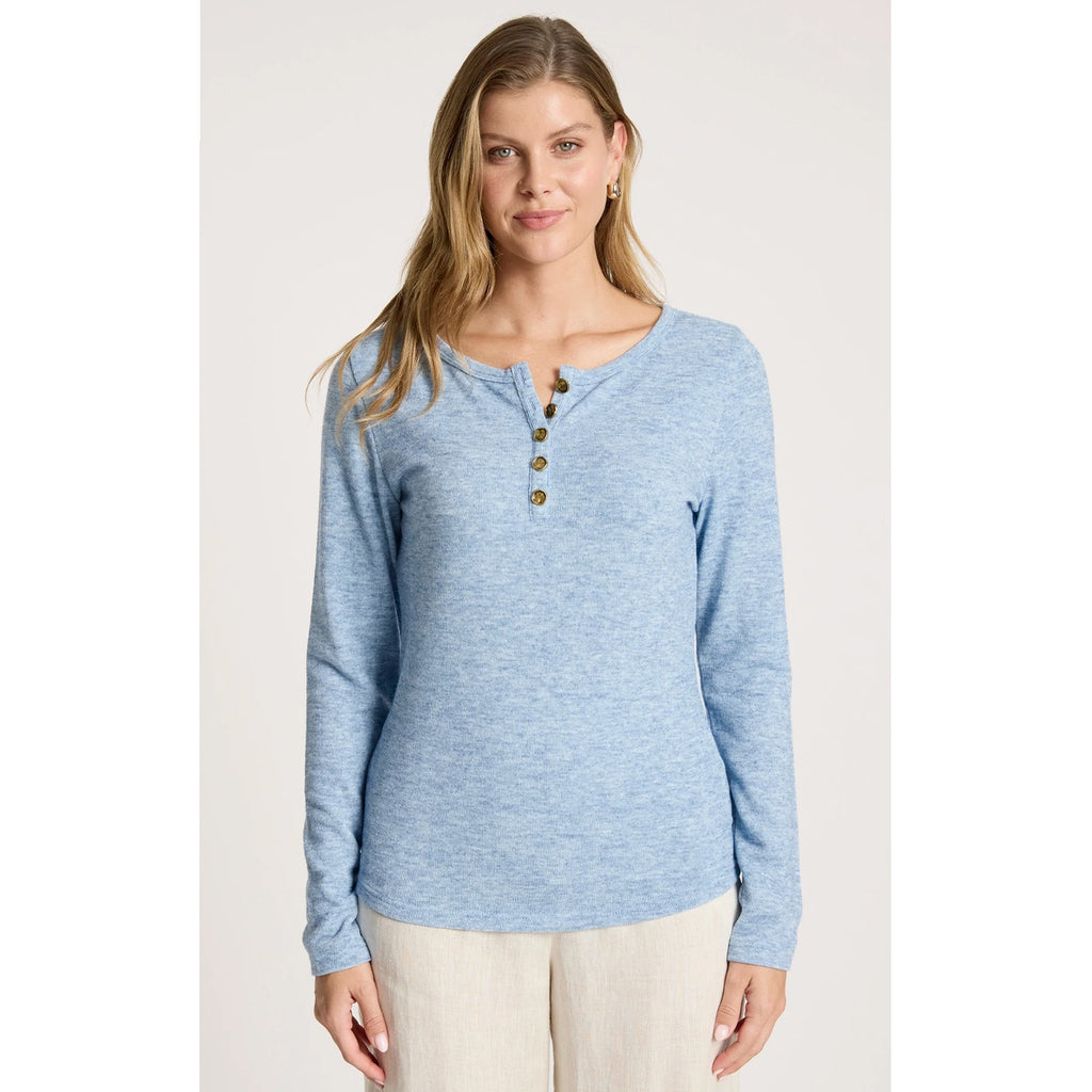 Top Rumi Long Sleeve - Lake