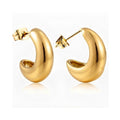 Earring Hoop Gold - Marina