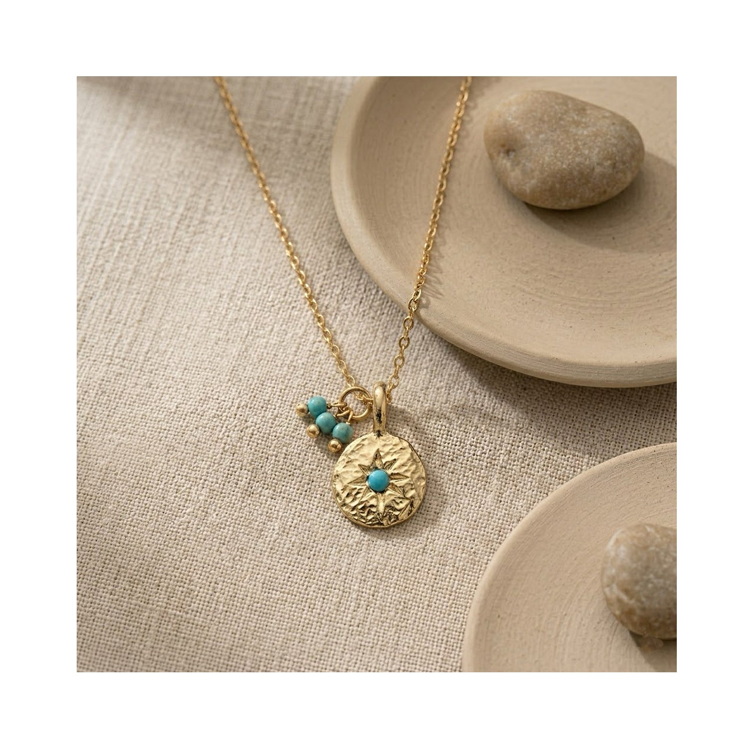 Necklace December Birthstone - Inner Compass Turqoise