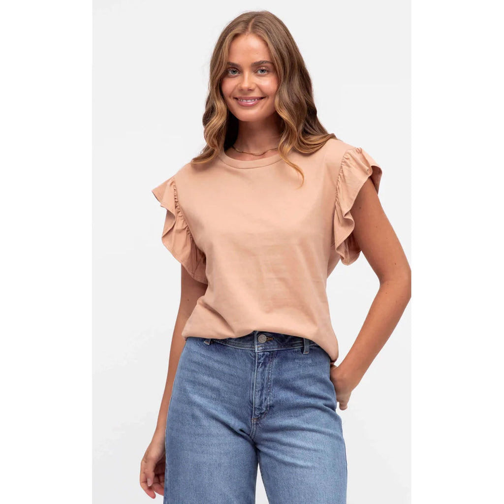 Top Sanctuary Flutter Tee - Neutral