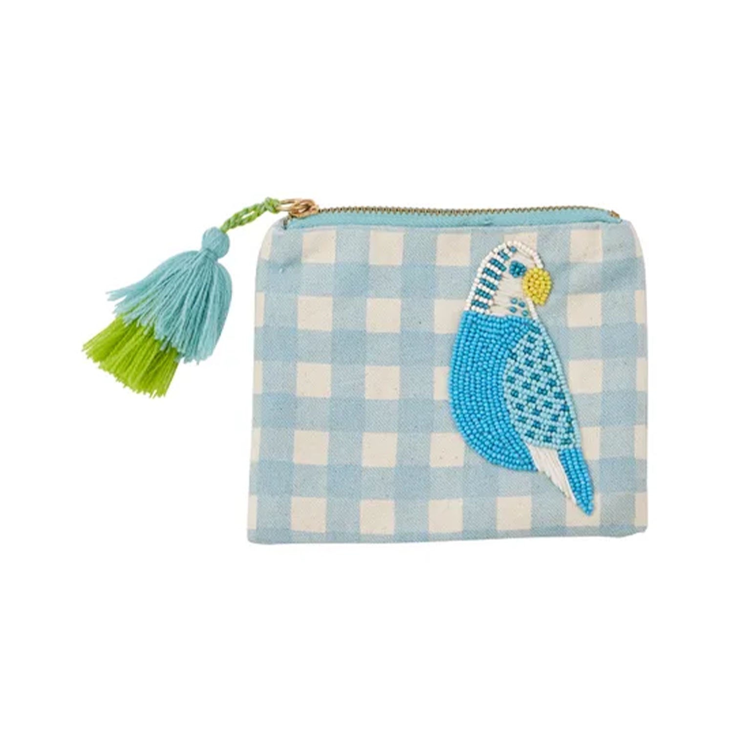 Pouch Embroidered - Kylie Blue