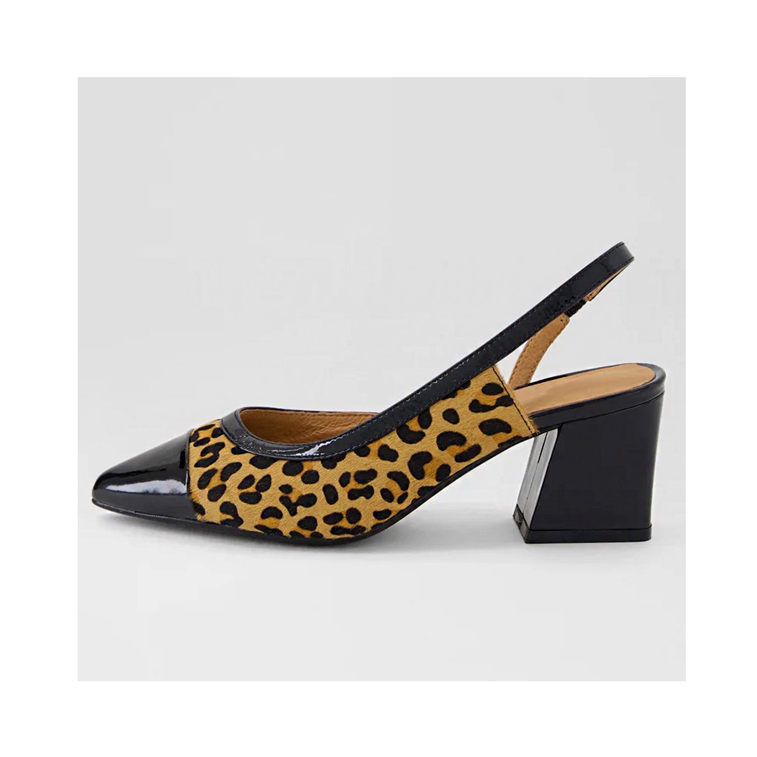 Shoe Marlenes - Patent Black Tan