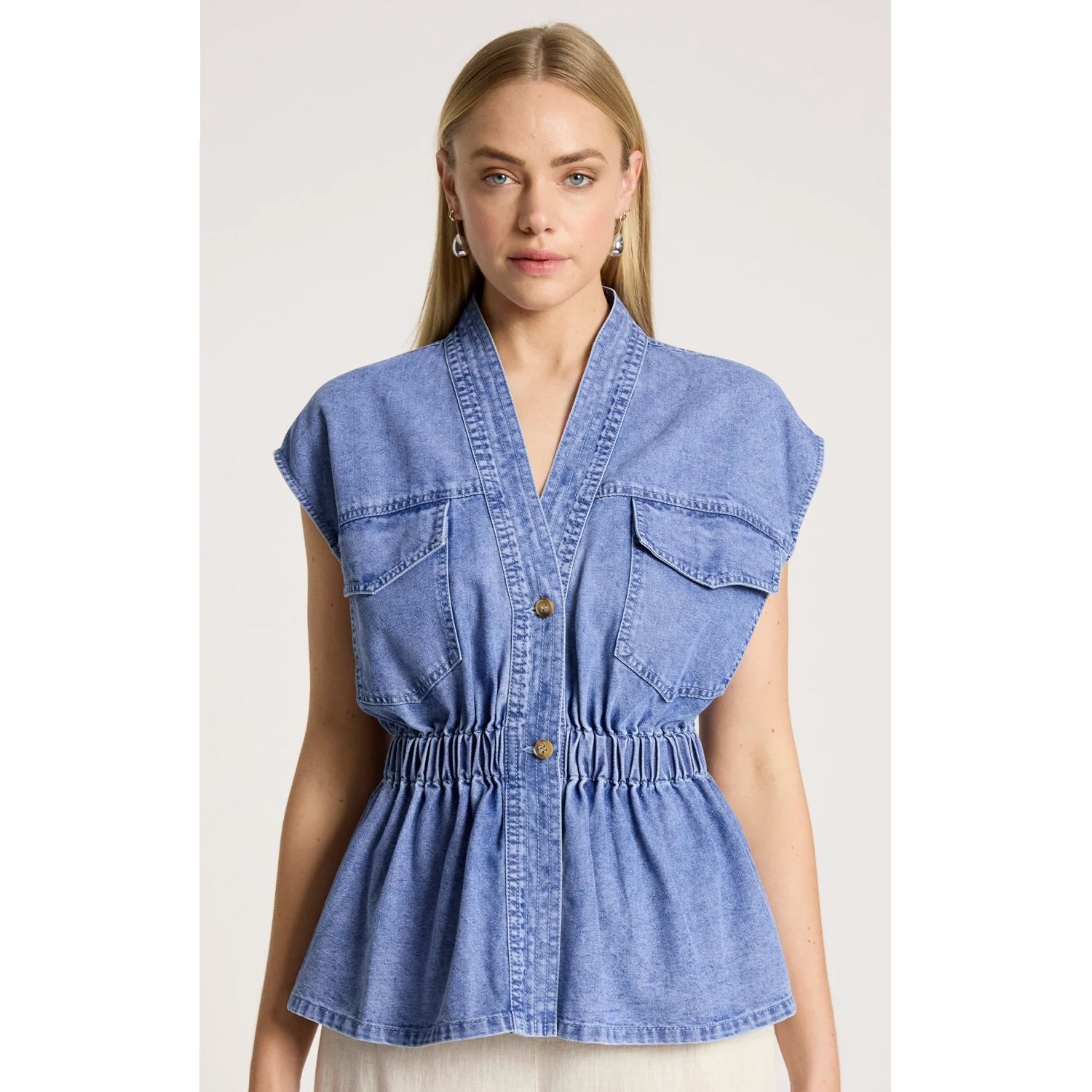 Vest Bodhi Denim - Denim