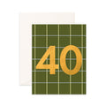 Card No. 40 Khaki Plaid