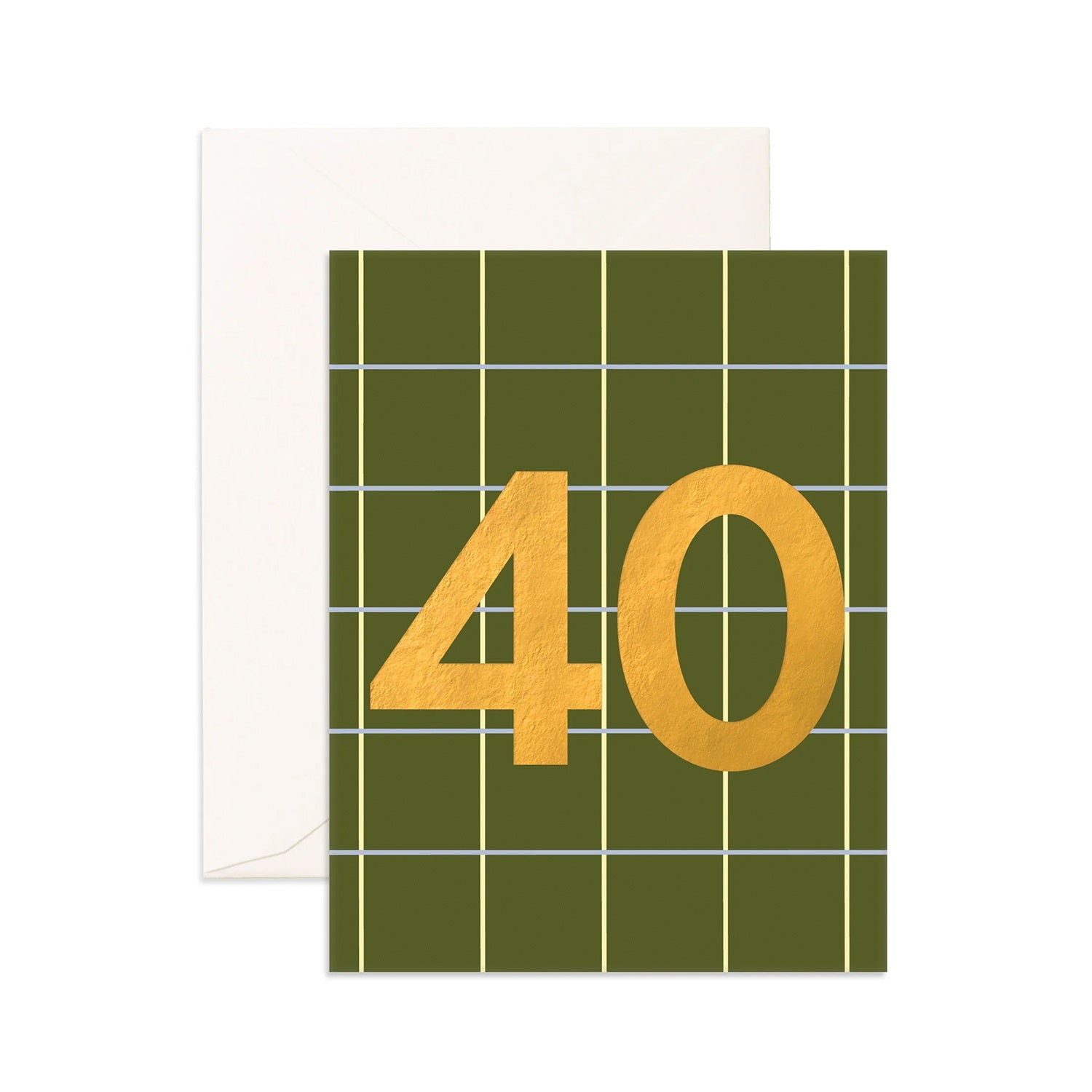 Card No. 40 Khaki Plaid