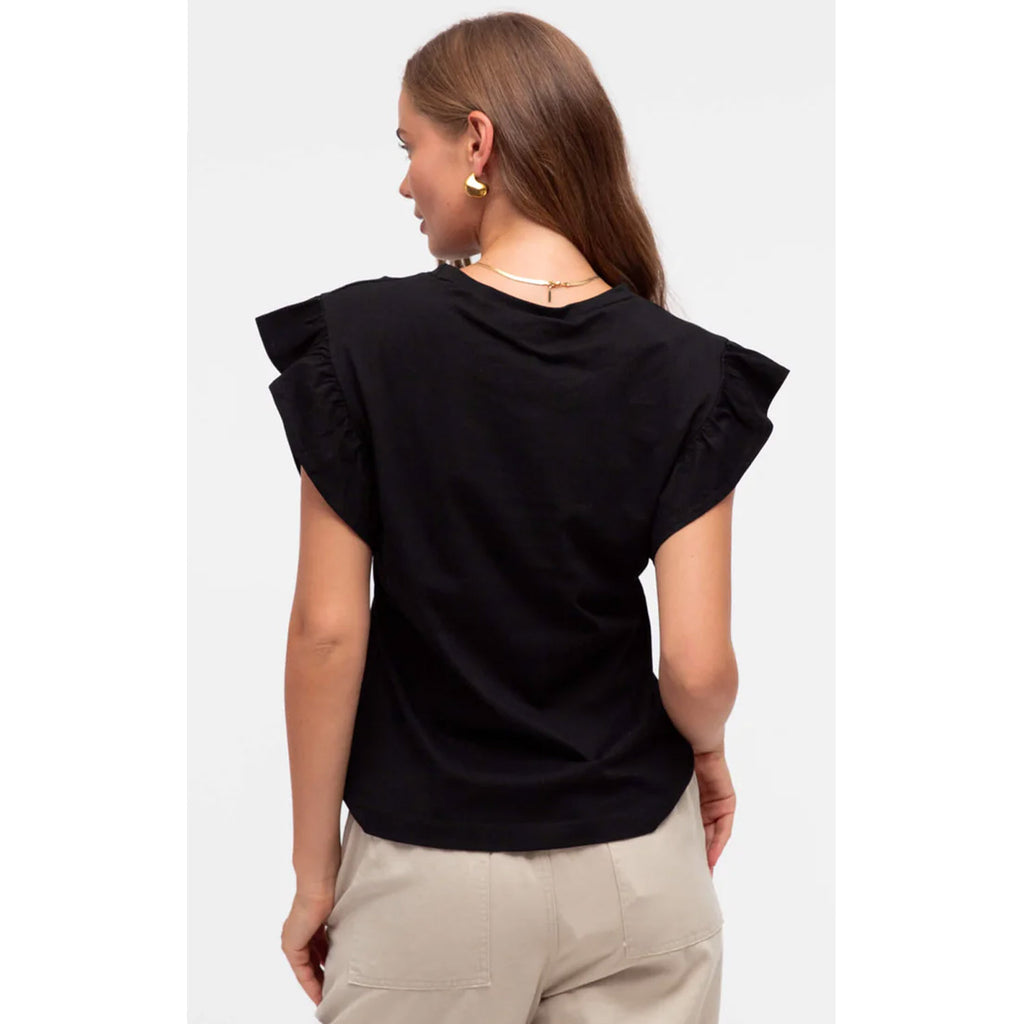 Top Sanctuary Flutter Tee - Black