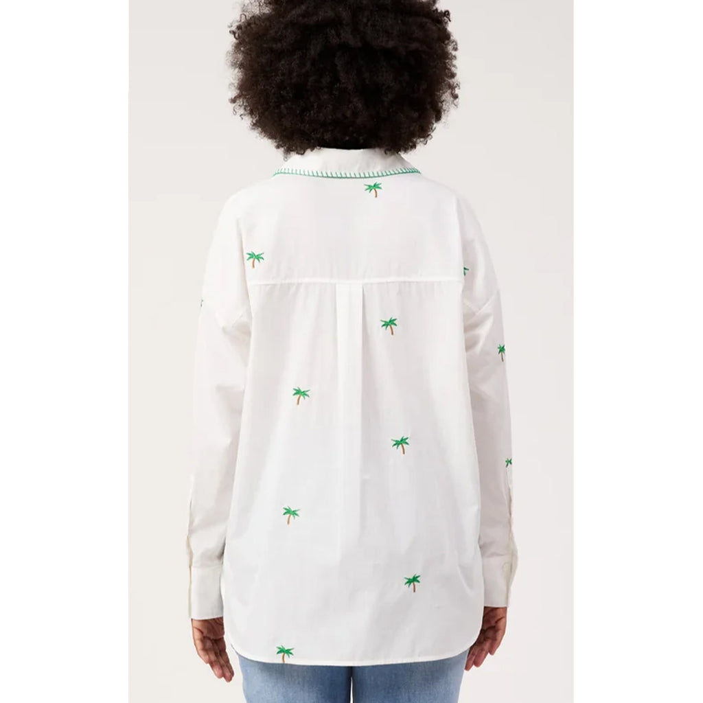 Top Mauritius Embroidered Shirt - White
