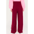 Pant Vesper Casual - Wine & Pop Pink