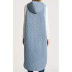 Vest - Sansi Quilted Long Vest Denim