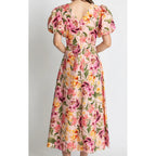 Dress Mia Puff Midi - Whispering