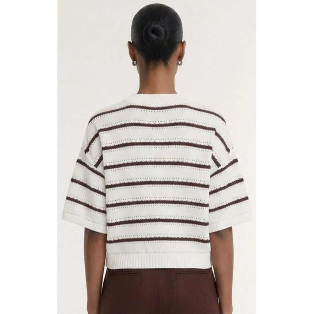 Knit Tee - Pillar Stripe