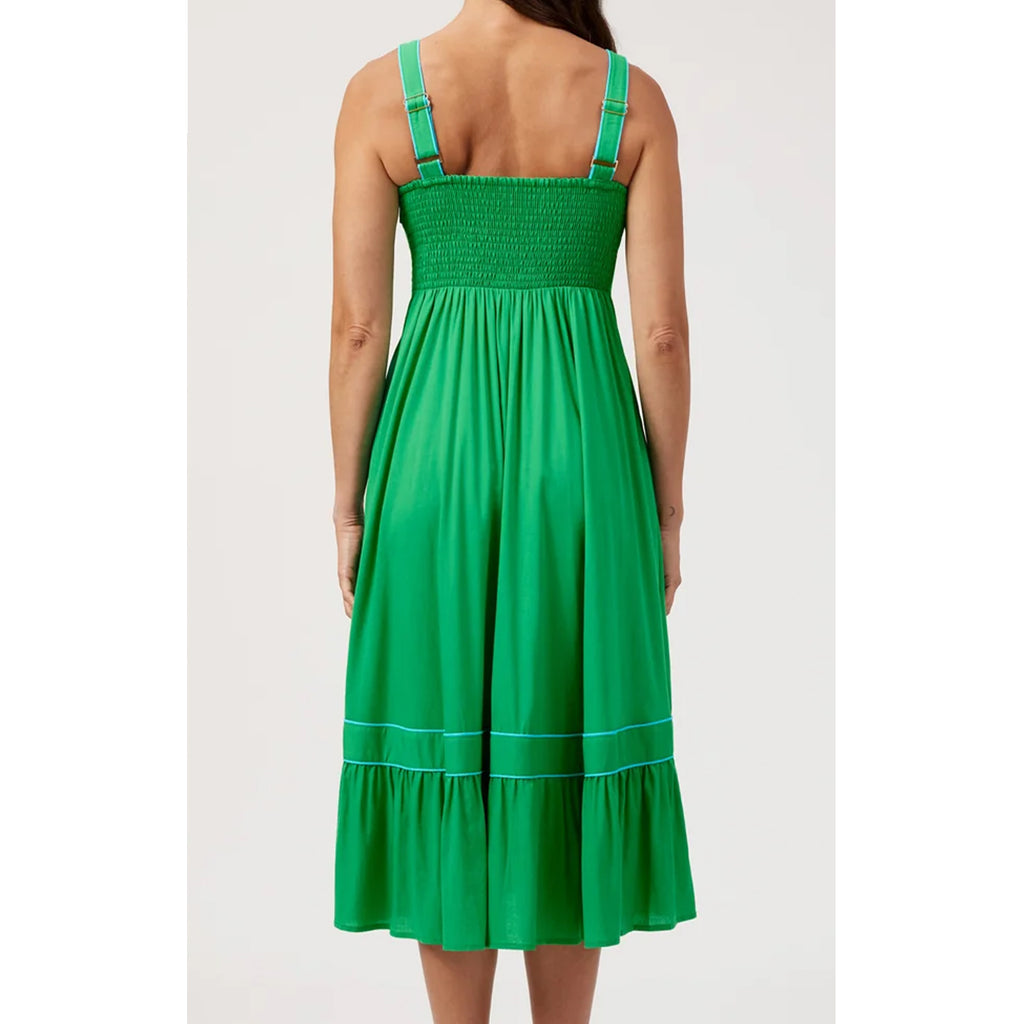 Dress Midi Positano Contrast - Green