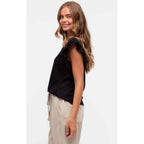 Top Sanctuary Flutter Tee - Black