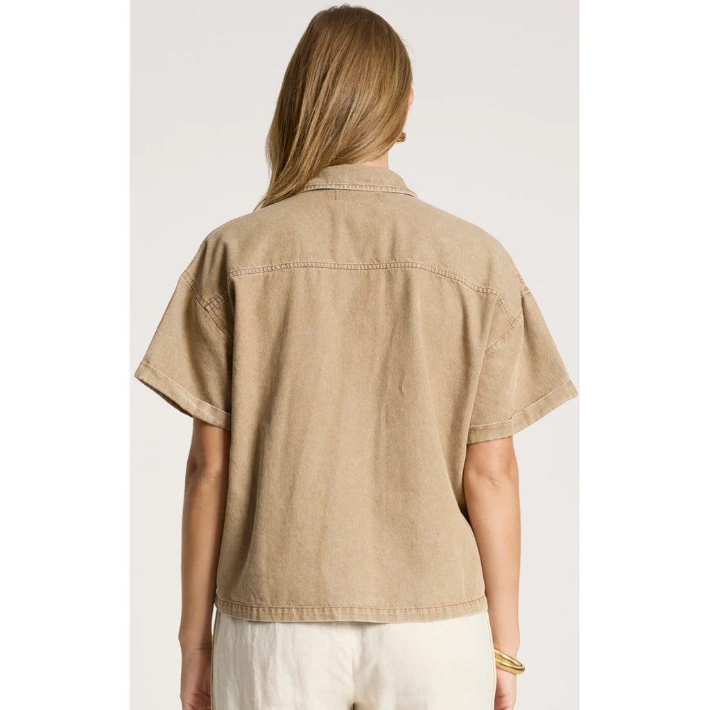 Top Bodhi Denim Shirt - Fawn