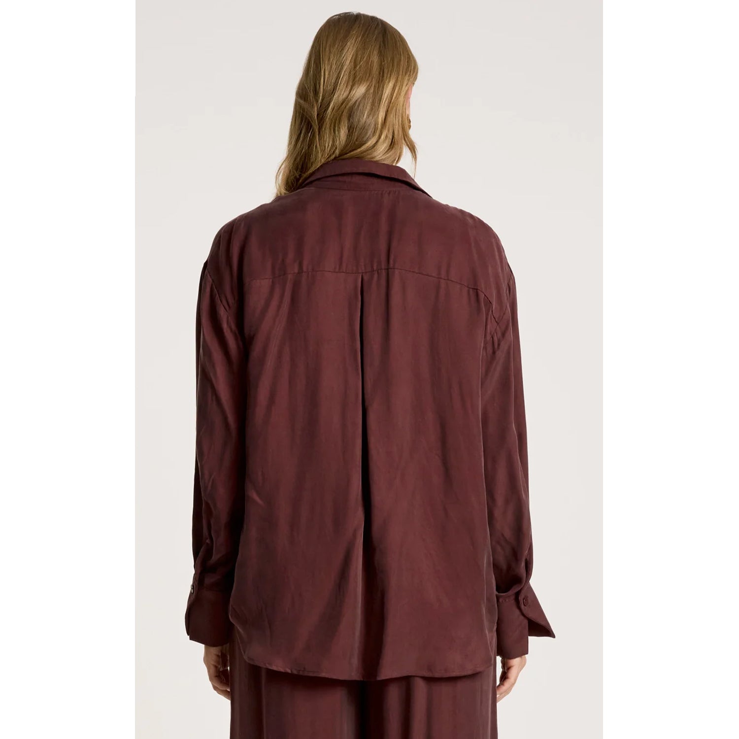 Top Calista Shirt - Mahogany