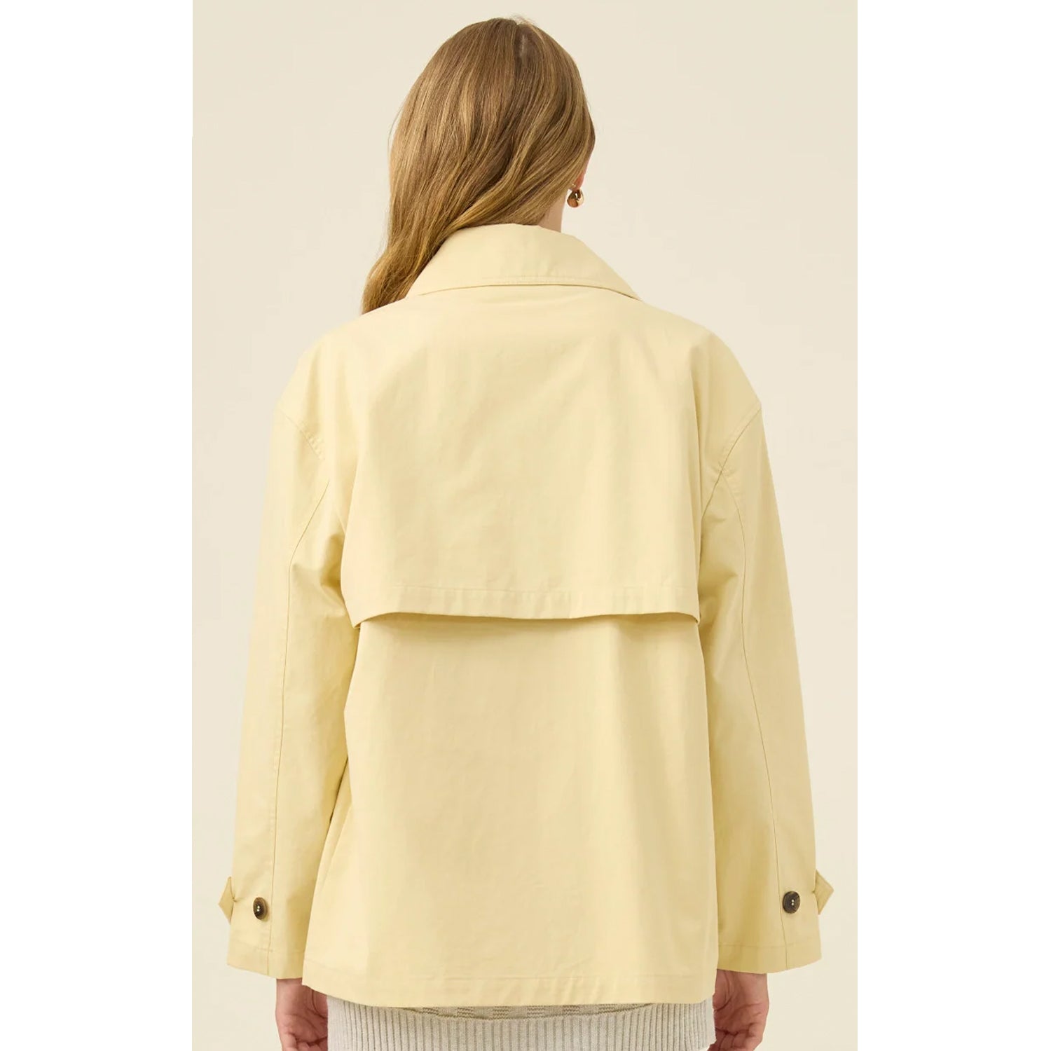 Coat Farida Cropped Trench - Butter