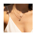 Necklace Starburst Disc - Gold Plated